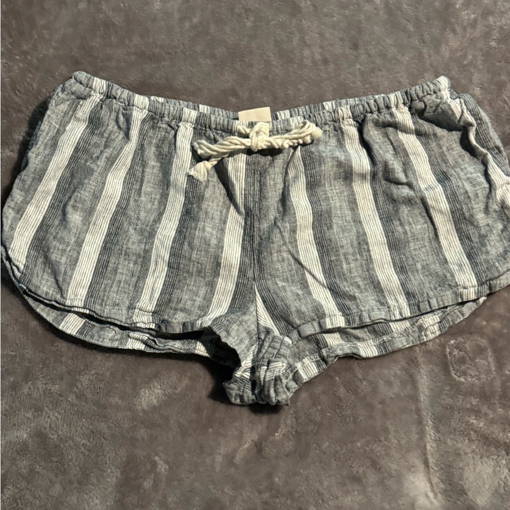 Striped Gray Women's Shorts